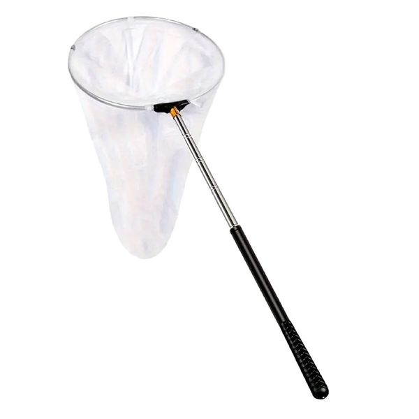 Garden Butterfly Capture Net With Retractable Stainless Steel Rod - 30cm