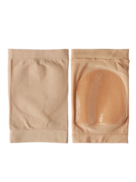 1 Pair Skin-Softening Heel Socks - Beige