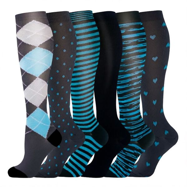 6 Pack Compression Socks Support Knee High Socks Running Socks Sport Socks