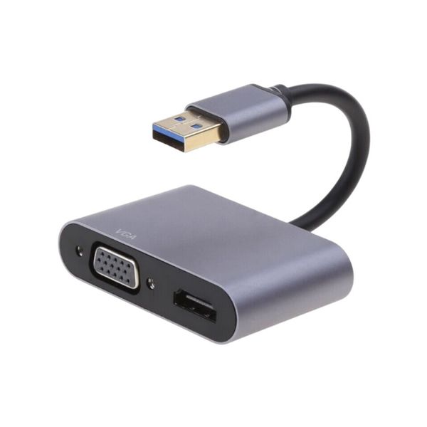 Portable USB3.0 To HDTV Plus VGA Adapter SE-L105