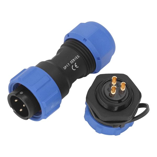 3 Pin Aviation Plug Connector, IP68 Waterproof Electrical Socket Adapter