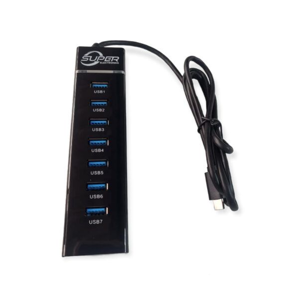 SE-H303 7 Port USB 3.0 Type C Hub 120cm