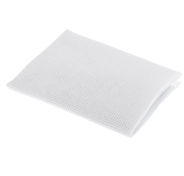 White Aida Fabric For Cross Stitch, 14 count, 38cm x 45cm