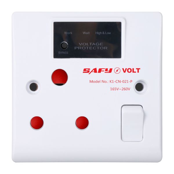SAFY 16A Wall Socket Type Voltage Protector, K1-CN-021-P