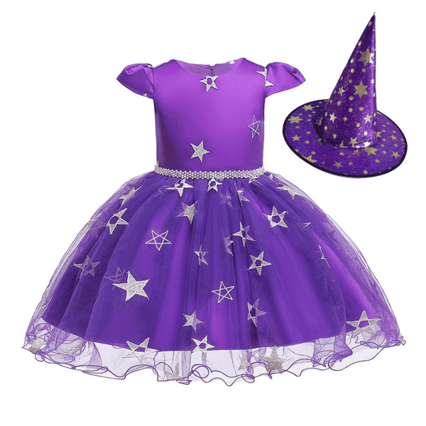 Purple Witch Dress and Hat