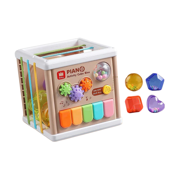 5-in-1 Baby Learning Piano Puzzle Cube for Toddlers