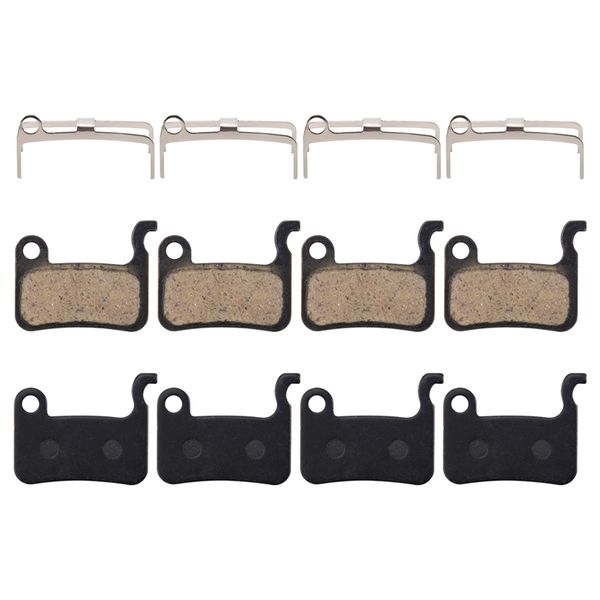 4 Pairs MTB Bicycle Resin Brake Pads for Shimano Deore M596 M595 M535