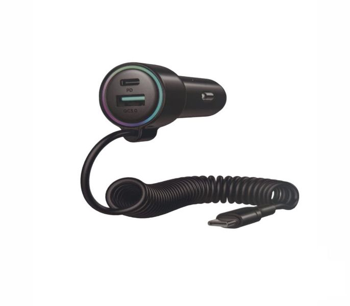 3 in 1 Wired Car Charger 60W