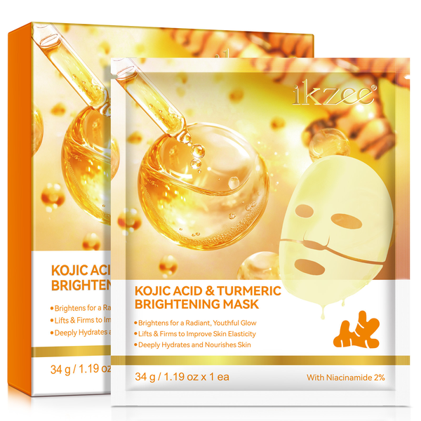 Turmeric Collagen Face Mask - 4-Pack Hydrating, Brightening &amp; Firming Sheet