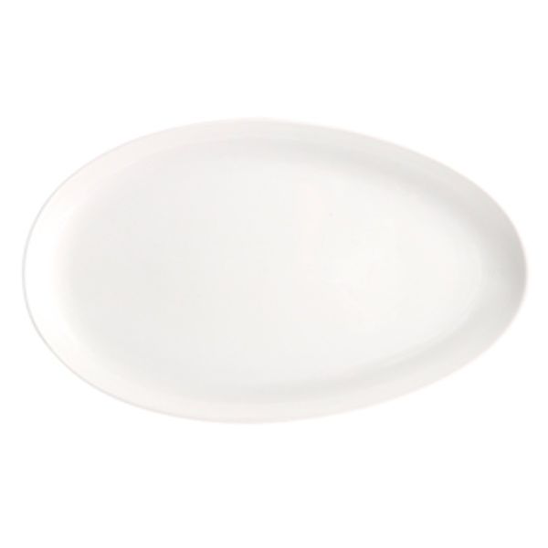 Verge Durable Ceramic Oval Platter - 41 x 24 x 6cm