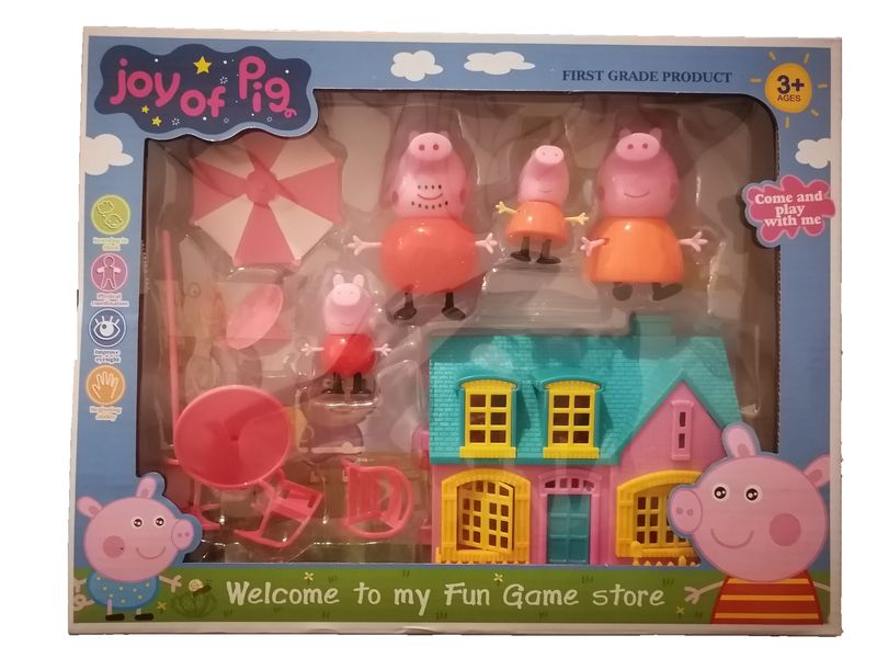 Joy of Pig - Peppa's kiddies play house and garden table set