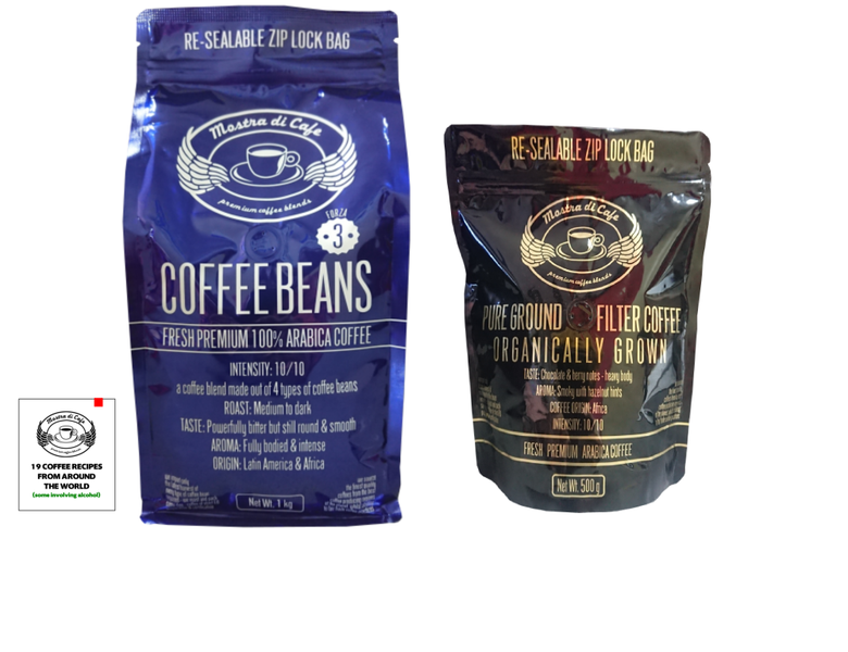 Forza No3 Organic Combo - 1Kg Beans &amp; 500g Organic Ground Coffee