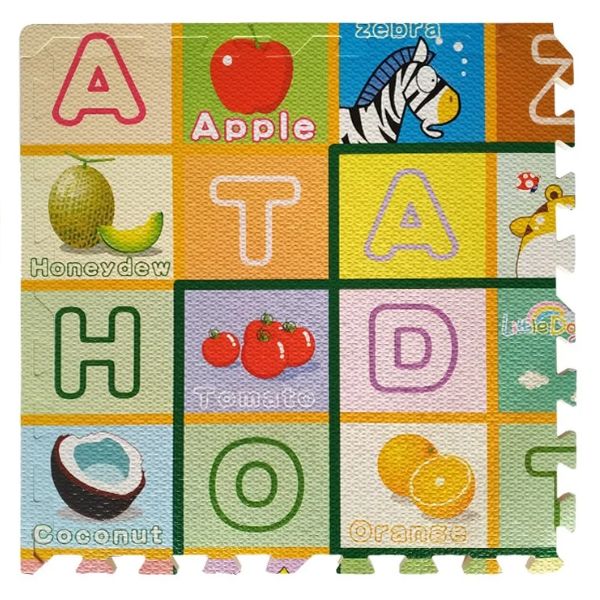 Interlocking Foam Kids Play Mat - Alphabet And Word Teaching Mat