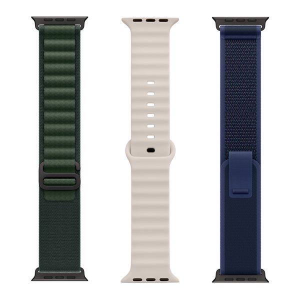 3-Pack Watch Bands Apple Watch Compatible 2026 Colours, Fits: 44|45|46|49mm