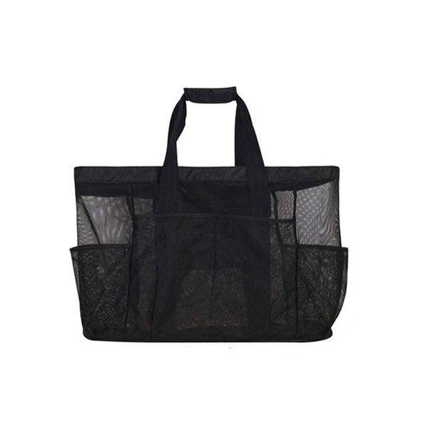 Mesh Beach Bags Large Beach Bag with Zipper Duffle Bag for Beach Supplies