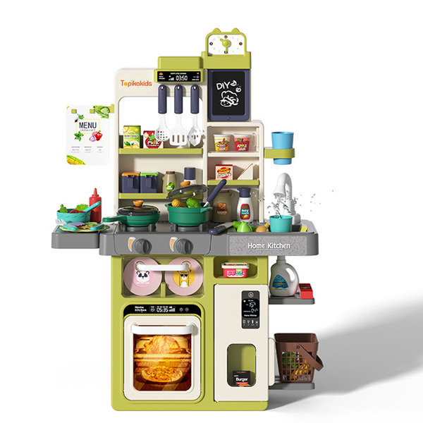 TopikaKids - Kids Kitchen Play Set with Light, Sound and Play Food