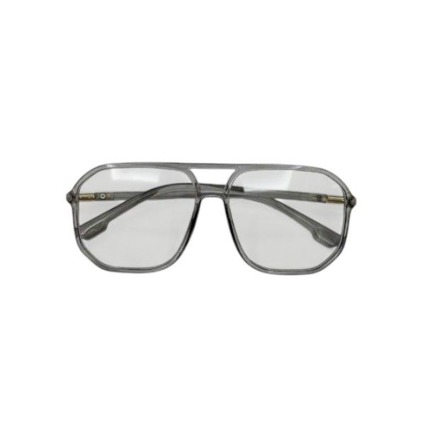 Retro Pilot-Style Transparent Frame Glasses - Grey