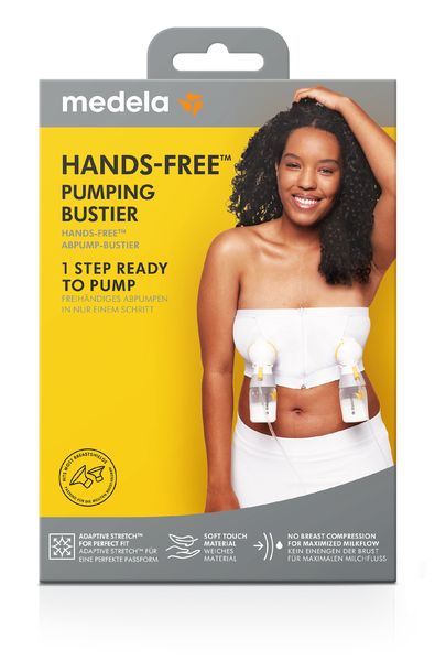 Medela Hands Free Pumping Bustier Black - Medium