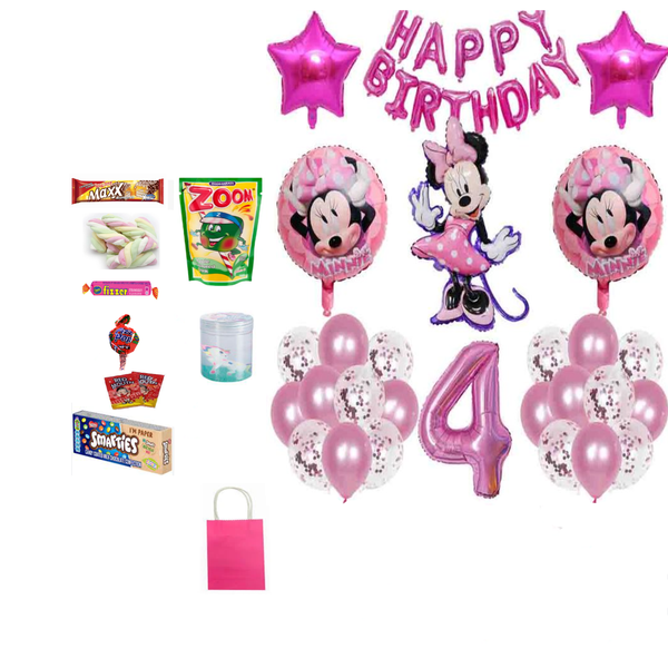 Minnie Mouse party box 4 years