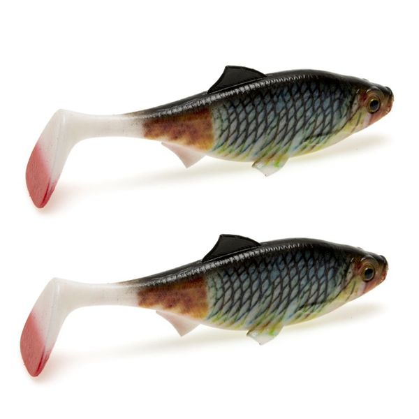 2 Pack Fishing Swimbait Soft Plastic Lures Style a