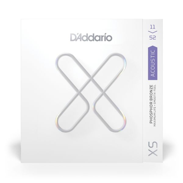 D’Addario XSAPB1152 Custom Light Phosphor Bronze Coated Guitar Strings