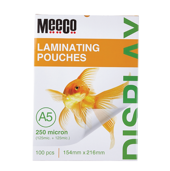 Meeco Laminating Pouch - A5 (250 Micron, 100 Pack)