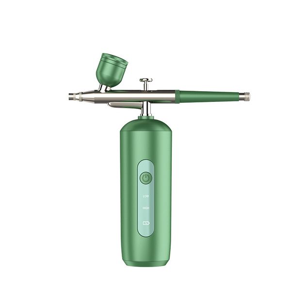 Oxygen Facial Airbrush/Steamer, Serum Toner Nano Mist Sprayer - Green