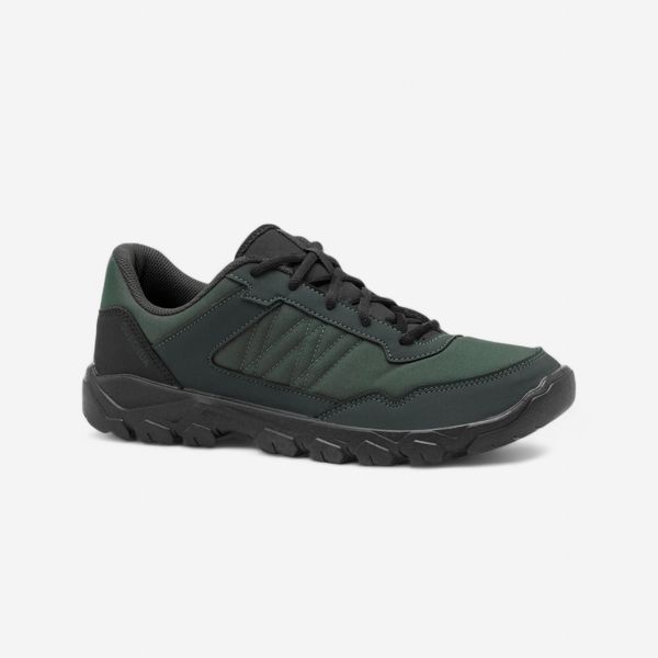 Quechua Men's Hiking Shoes - NH50 Low - Grey &amp; Green