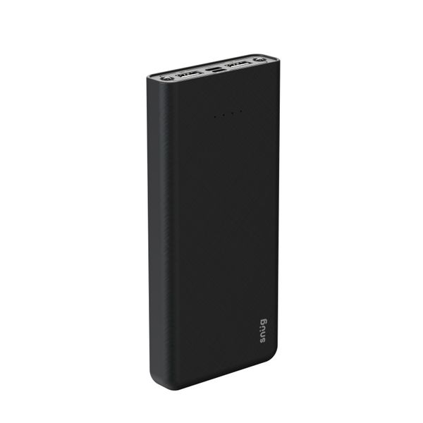 Snug 10 000mAh Powerbank With 4 Cables Built In - Black