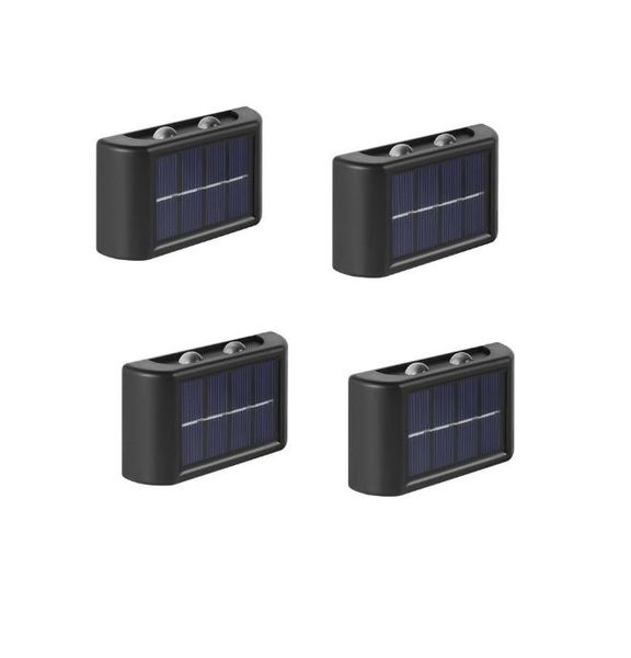 LED Portable Solar Powered Up and Down LED Outdoor Wall Lights 6LED- SD