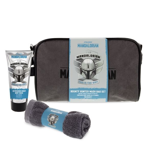 Star Wars Mandalorian Bounty Hunter Wash Bag Set by Mad Beauty