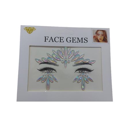 Face Gems Festival Face Stickers - White | Buy Online in South Africa |  