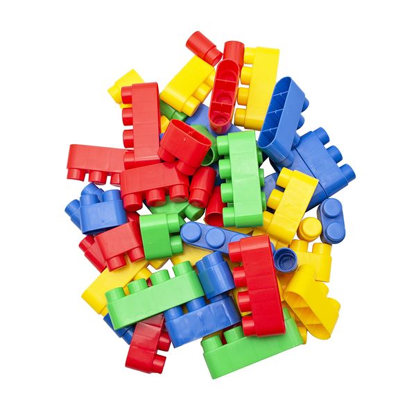 Greenbean Connecting Bricks - 80 Pieces Container
