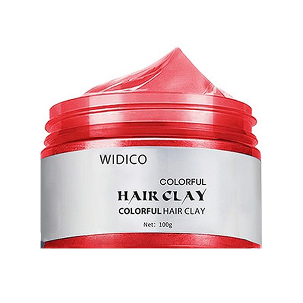 Hair colour wax - temporary hair colouring clay pomade-red
