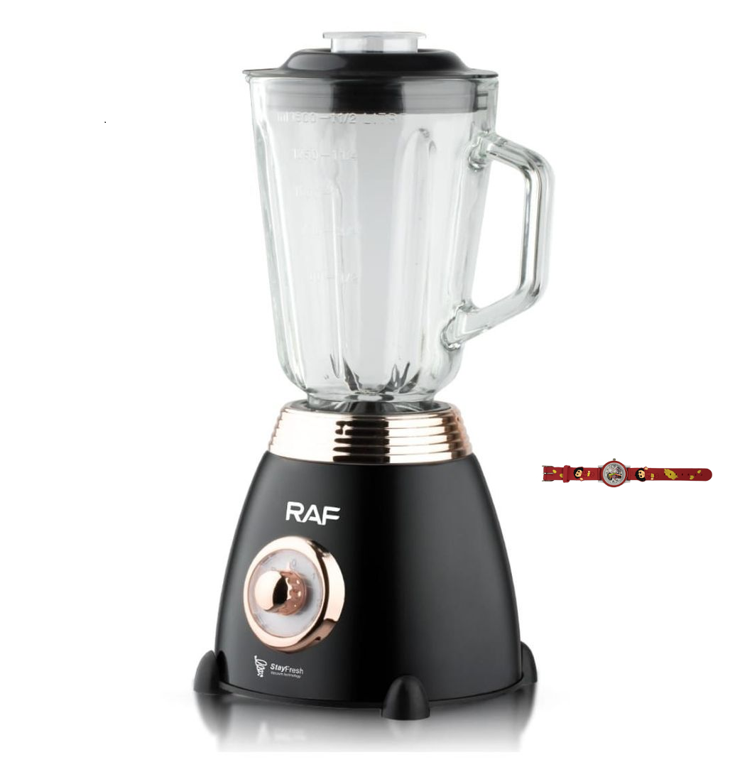 RAF Portable Jug Blender 1000Watt-1.5 L Glass-Multiple Speeds