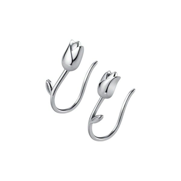 Retro Tulip Flower Dangle Earrings