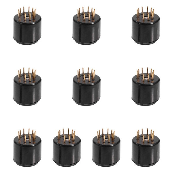 10 Pcs 9Pin Tube Socket Test Saver for 6Dj8 12Ax7 Compatible with Universal