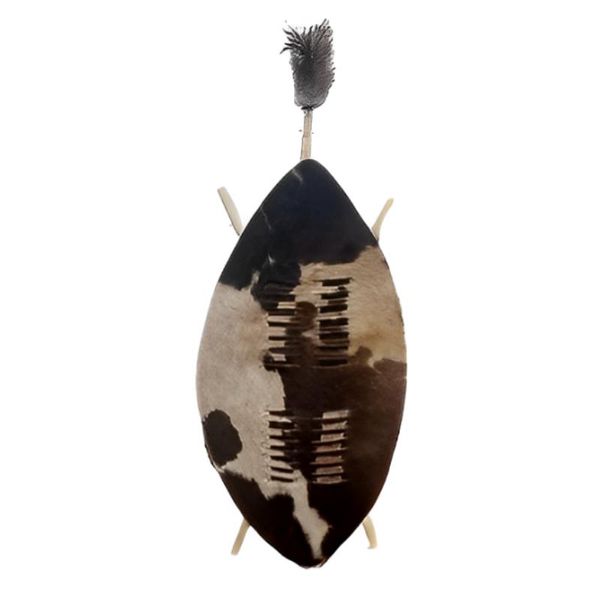 Authentic Black and White Handcrafted Zulu Shield Isihlangu- 92cm Tall