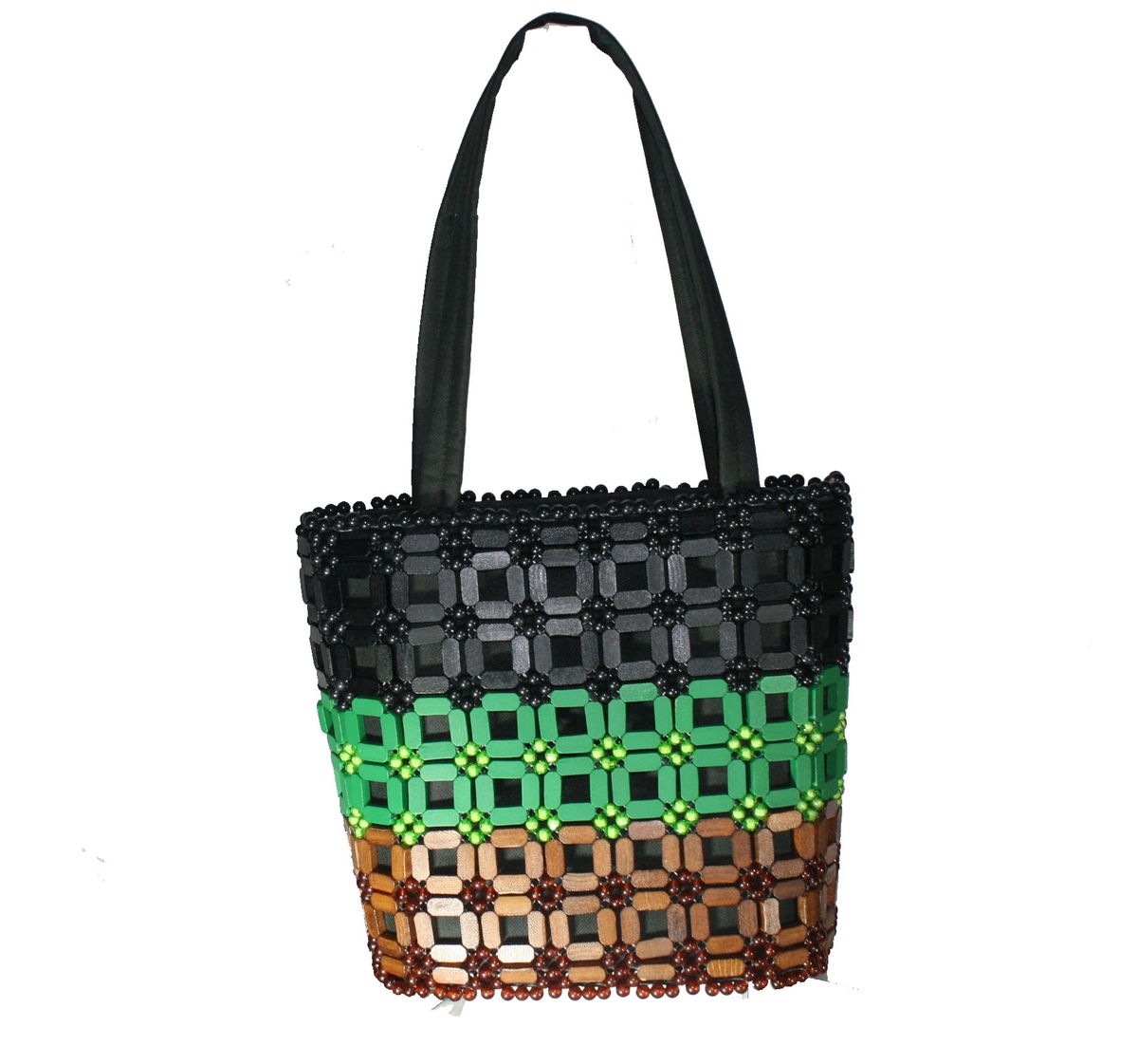 BetaMade Green Rainbow Classic Handbag (Hand Made)