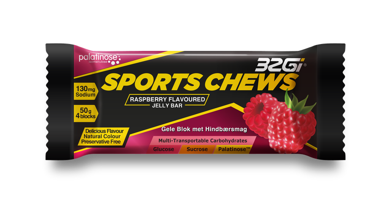 Chews / Jelly Bar - Sustained Energy - 50g - Raspberry - 12 Pack