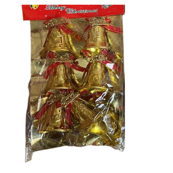 Pack of 6 Bells for decorations (Medium)