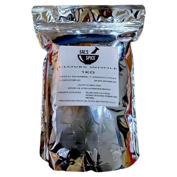 Sal's Spice Cloves Whole - 1kg
