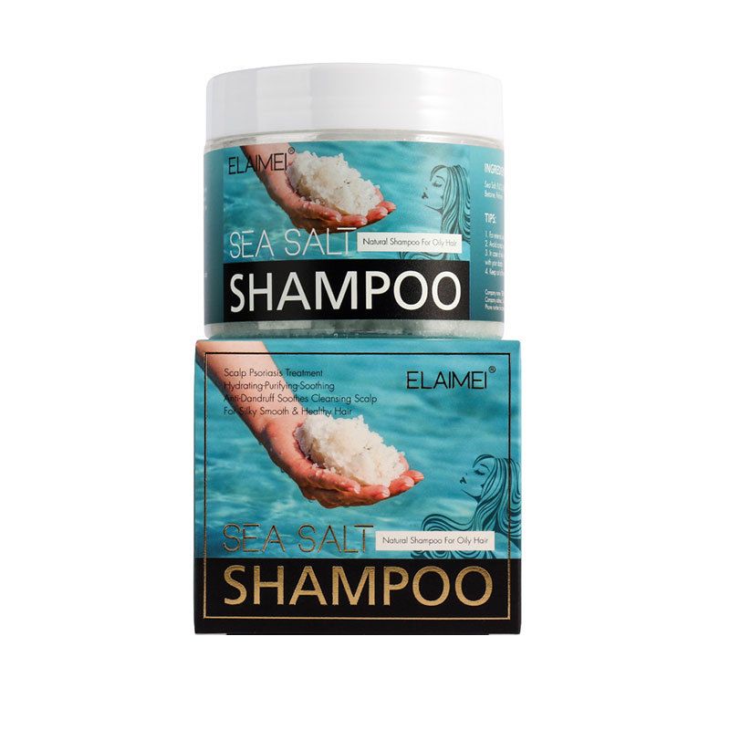Sea Salt Shampoo-Deep Cleansing & Degreasing-Scalp Treatment-Soft & Shiny