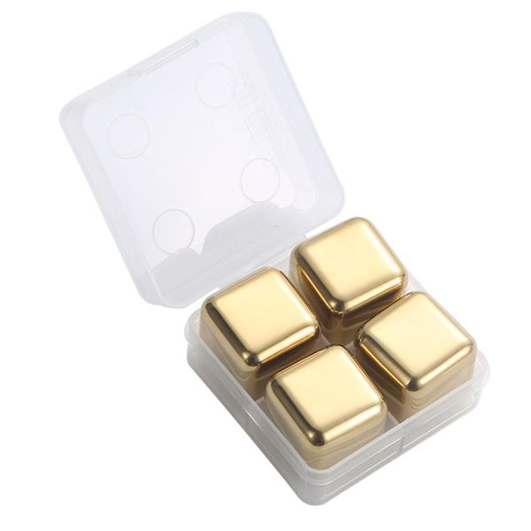 MEBUPOL 4-packages Stainless Steel Whiskey Stones