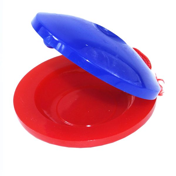 Kids Finger Castanet Plastic Rhythm Toy Red