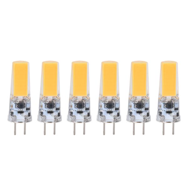6Piece GY6.35 5W COB Bulb Warm White