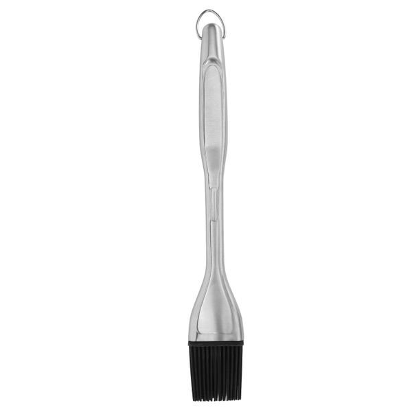 Silicone BBQ Oil Brush With Stainless Steel Handle Black