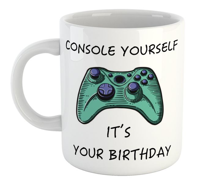 Console Yourself It's Your Birthday Gamer Gift Coffee Mug