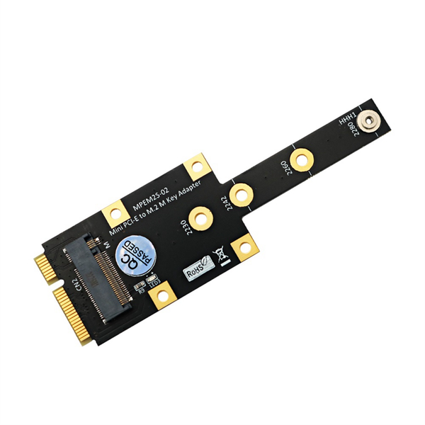 Mini PCI-E to M.2 M Key Adapter Mini PCIExpress to NVME SSD Converter