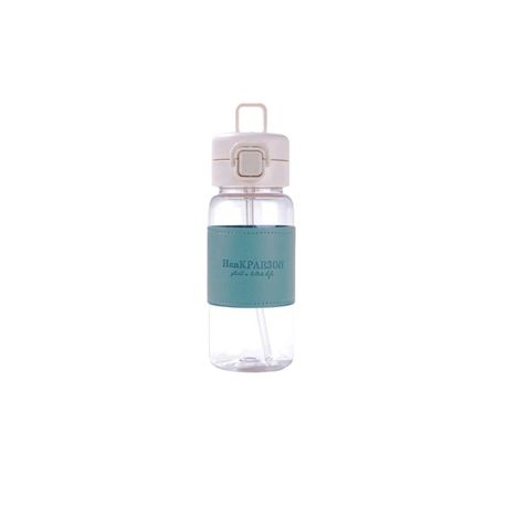 HanKPARSON 500ml Water Bottle With Straw, Flip Top Lid Image